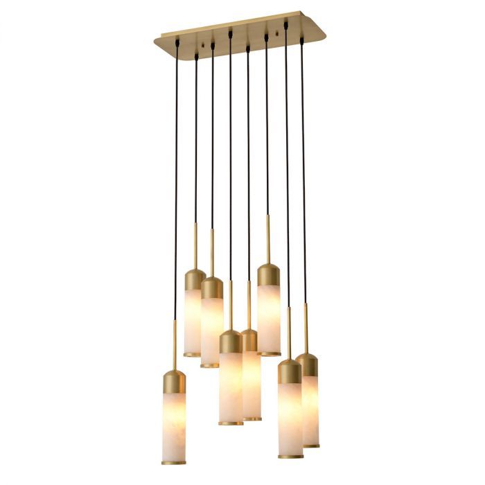 Chandelier Eos antique brass finish