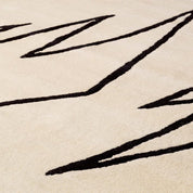 Rug Piccione off-white black 300 x 400 cm