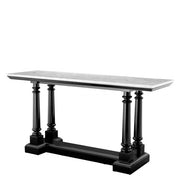 Mesa consola Walford acabado encerado negro