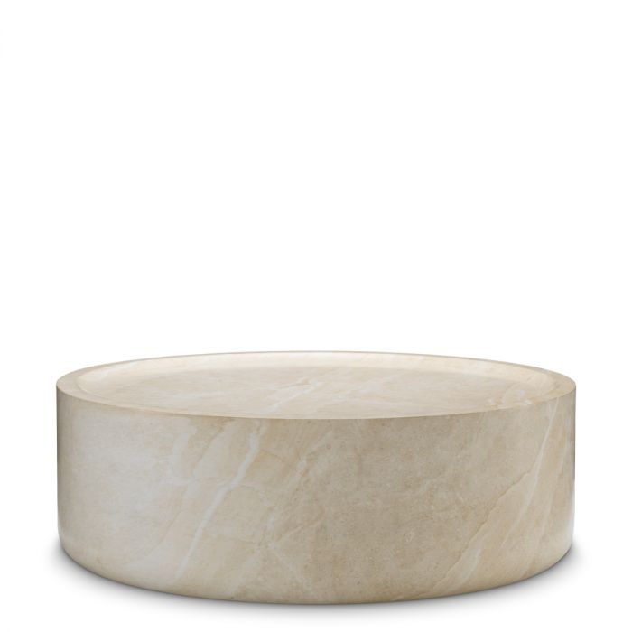 Mesa de centro para exteriores Joshua S imitación travertino
