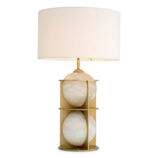Table Lamp Eternity antique brass finish incl shade