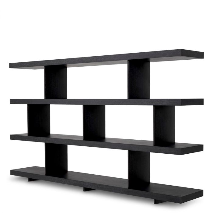 Cabinet Brett charcoal grey oak veneer
