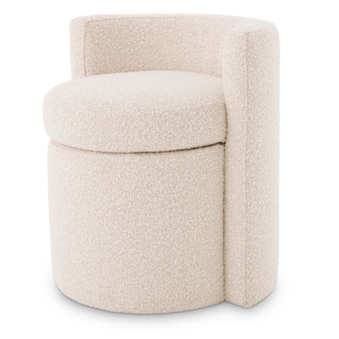 Stool Arcadia bouclé cream