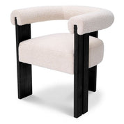 Dining Chair Percy bouclé cream