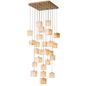 Chandelier Duboce antique brass finish