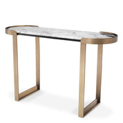 Mesa consola Fabio acabado latón cepillado