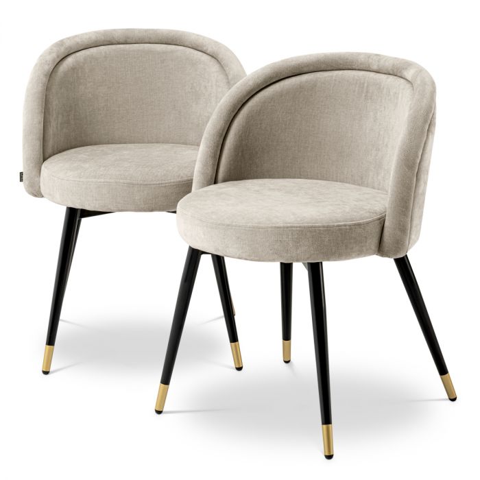 Dining Chair Chloé clarck sand set of 2