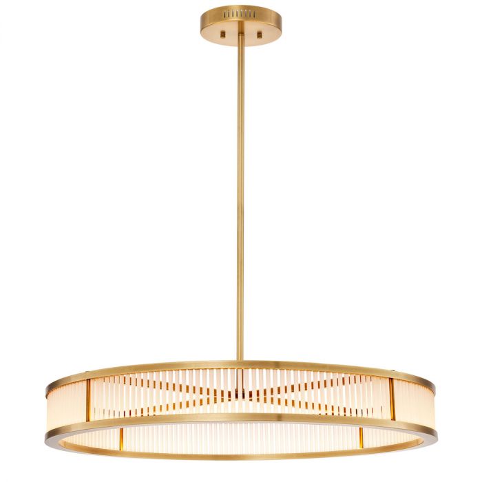 Chandelier Thibaud 90 cm antique brass finish