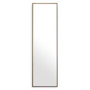 Mirror Redondo L brushed brass finish