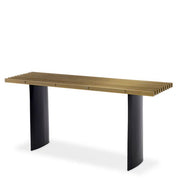 Mesa consola Vauclair acabado latón cepillado