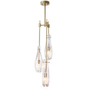 Chandelier Bellano S light brushed brass finish
