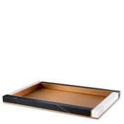 Tray Farrell L antique brass finish