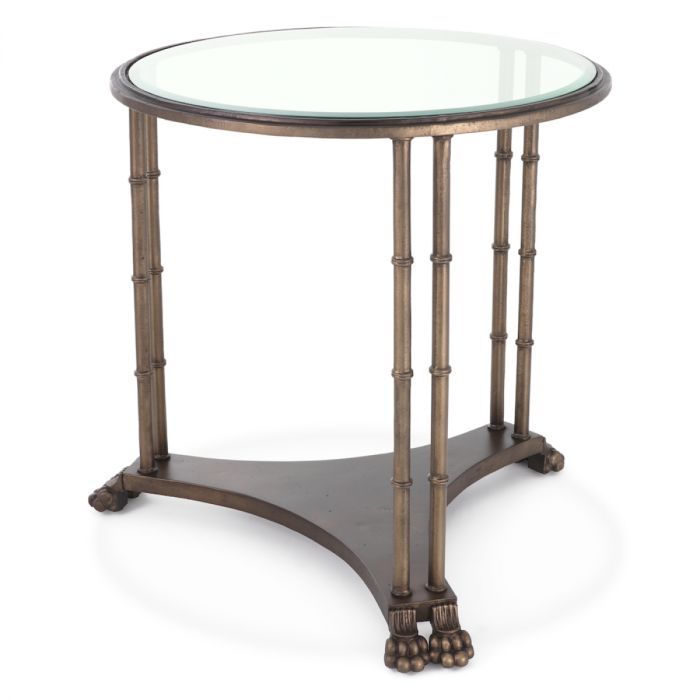 Side Table Lioness bronze finish