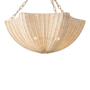 Chandelier Los Palmos natural rattan