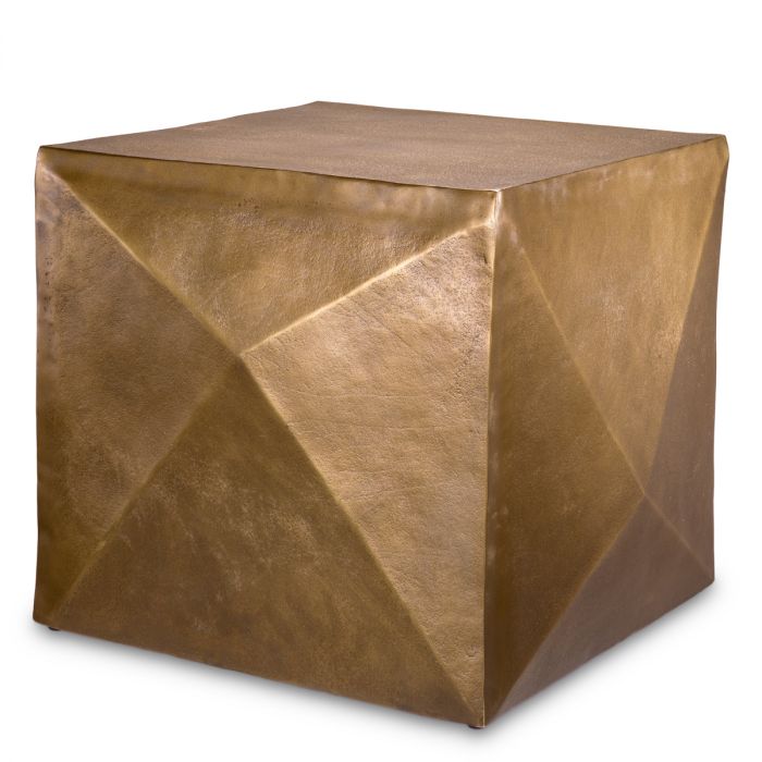 Side Table Maratea antique brass finish