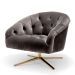 Swivel Chair Gardner savona grey velvet