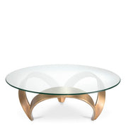 Coffee Table Soquel vintage brass finish