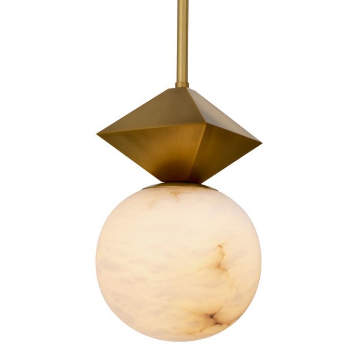 Pendant Elko antique brass finish