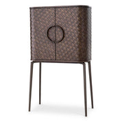 Bar Cabinet Nilsson oak veneer bronze finish