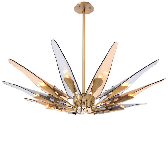 Chandelier Sky horizontal antique brass finish