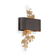 Aplique Regina acabado dorado incl. pantalla bronce