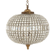 Chandelier Kasbah Oval M antique brass finish
