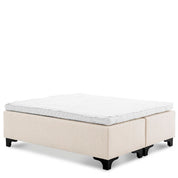 Juego de cama Mavone bouclé crema 180 x 210 cm
