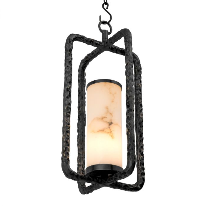 Lámpara de araña San Lorenzo con acabado en bronce.