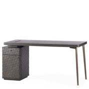 Desk Fiji woven oak veneer