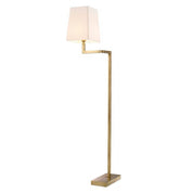 Floor Lamp Cambell vintage brass finish incl shade