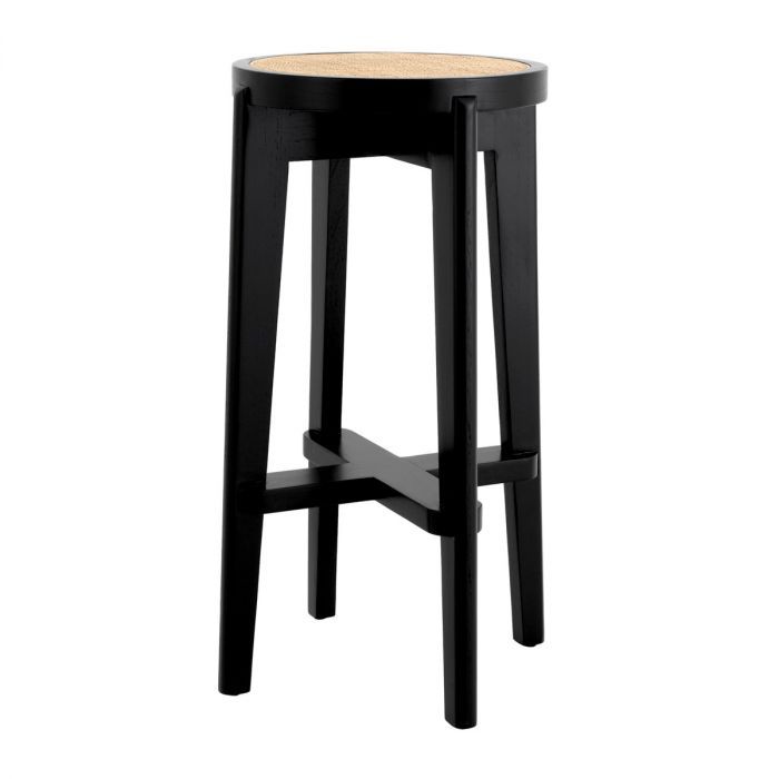 Taburete de bar Dareau clásico negro