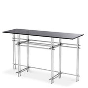 Mesa consola Quinn acero inoxidable pulido