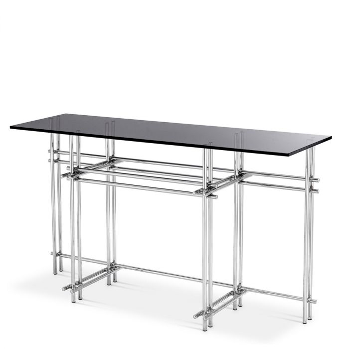 Mesa consola Quinn acero inoxidable pulido