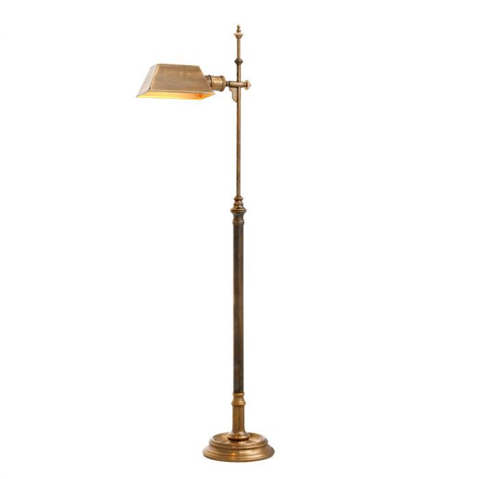 Floor Lamp Charlene vintage brass finish