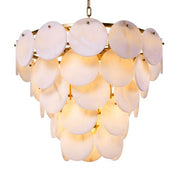 Chandelier Clementina antique brass finish
