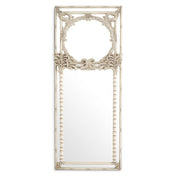Mirror Le Royal antique white finish