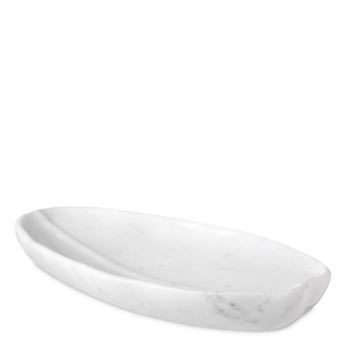 Tray Loulou white marble