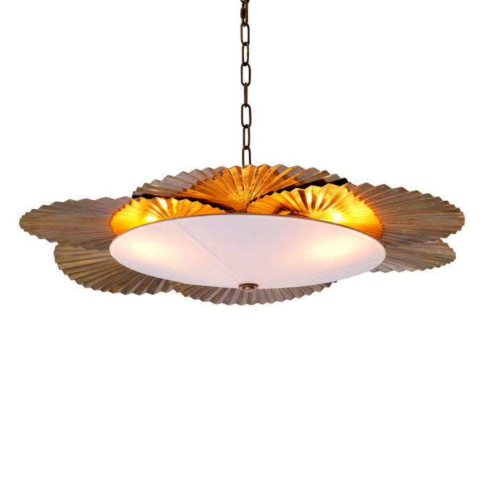 Chandelier Oriental vintage brass finish