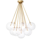 Ceiling Lamp Molecule antique brass finish