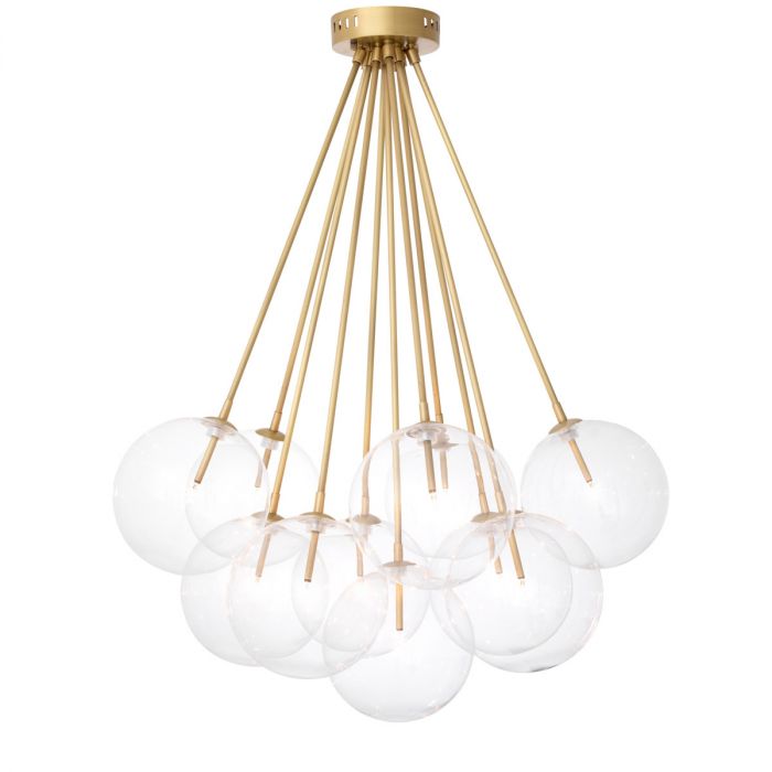 Ceiling Lamp Molecule antique brass finish