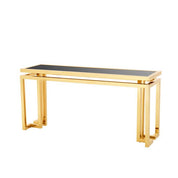 Mesa consola Palmer acabado dorado