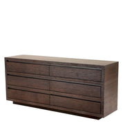 Drawer Dresser Crespi mocha oak veneer