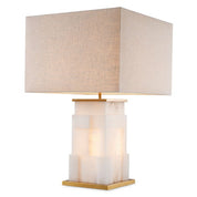 Table Lamp Fabiano alabaster incl shade