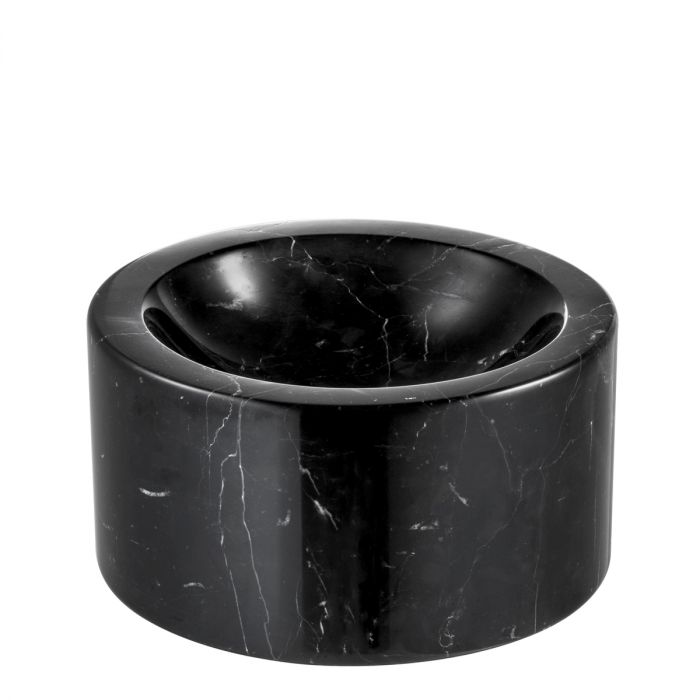 Bowl Conex honed black marble