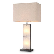 Table Lamp Ortiz bronze highlight finish incl shade