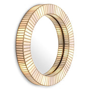 Mirror Monari with light antique brass finish