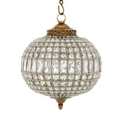 Chandelier Kasbah Oval S antique brass finish