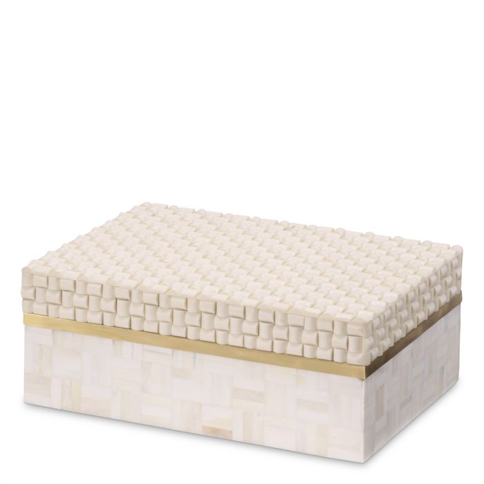 Caja Seaside S blanco crema