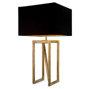 Table Lamp Michelino vintage brass finish incl shade
