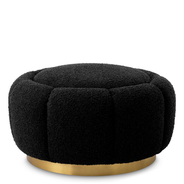 Ottoman Inger bouclé black